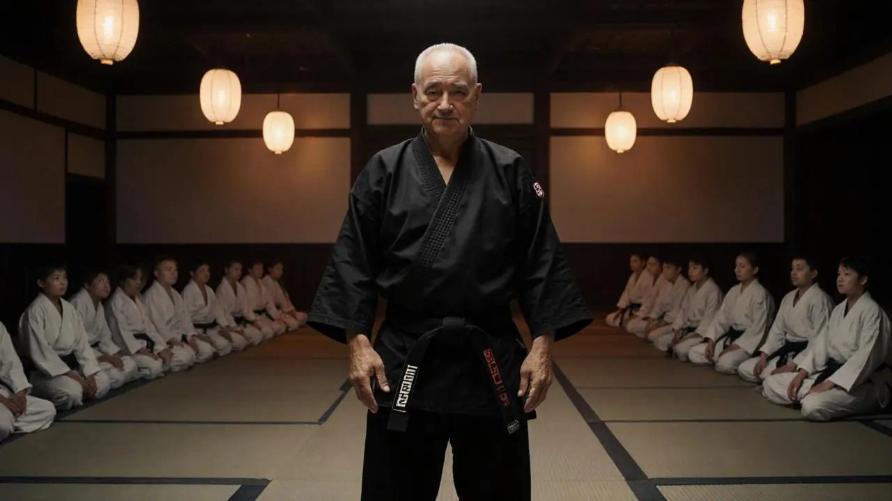 THE BLACK BELT LAUGHED AT THE JANITOR — THEN THE OLD MAN ASKED “YOU PROMISE NOT TO CRY?”