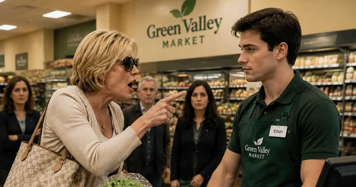 She Tried to Bully a Grocery Store Employee for Free Food — Then She Found Out Who Signed His Paycheck