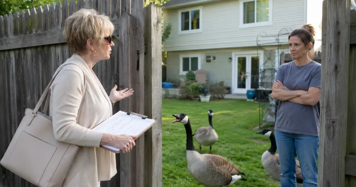 Karen Tried To Steal My Backyard — So I Let The Geese Handle Her