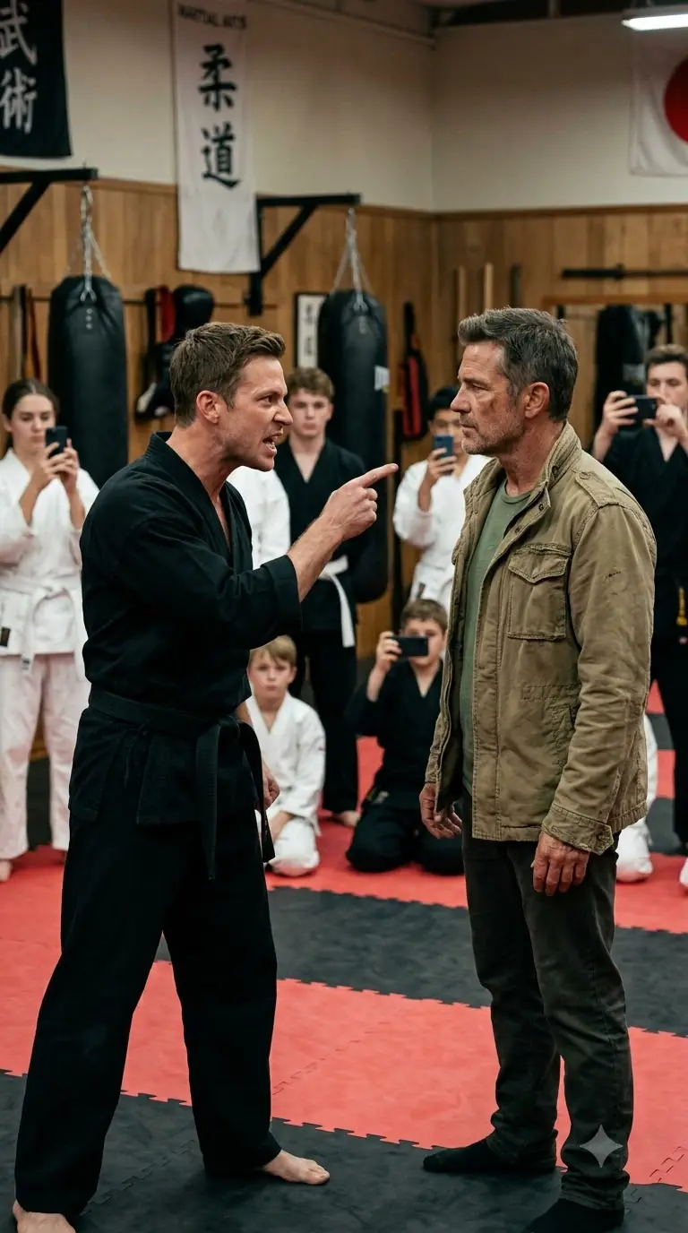 THE BLACK BELT SMIRKED “YOU CAN’T STOP ME” — THEN THE DOJO DOORS LOCKED BEHIND HIM